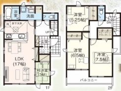 間取図です。
駐車3台可能で、WIC＆SC＆嬉しいリネン庫付きの4LDKです。
小中学校も近く、周辺商業施設が充実のエリアです。
